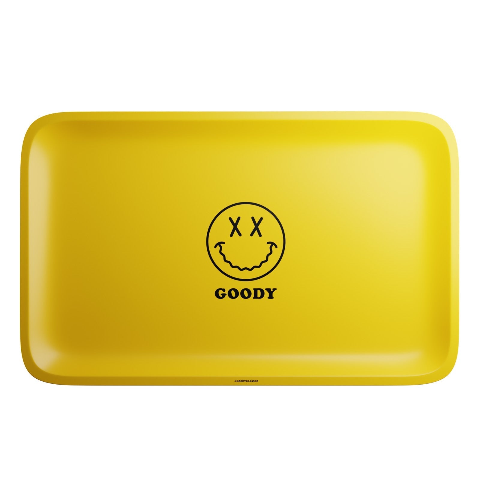 Goody Glass Yellow Big Face Rolling Tray