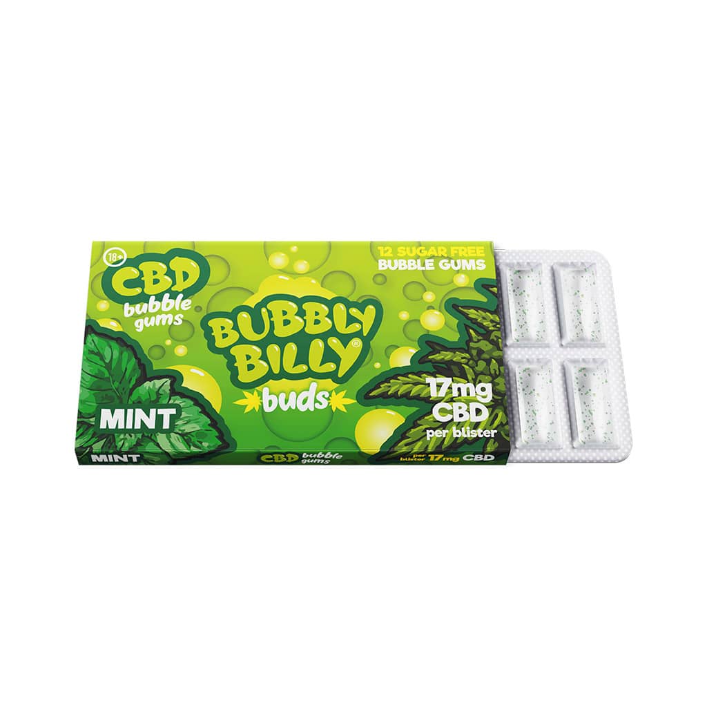 Multitrance Bubbly Billy Buds CBD Chewing Gum 17mg | 24pcs Display