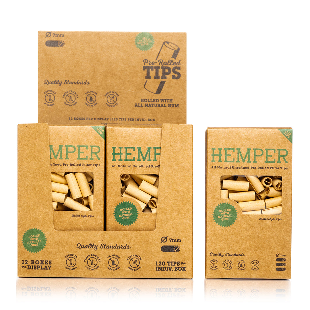PreRolled Bullet Filter 120 Tips | 12 pcs Display
