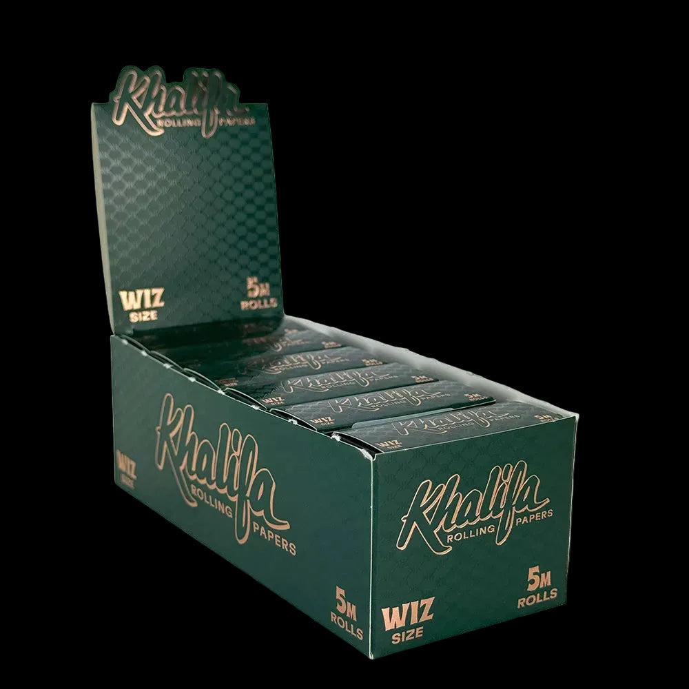 Khalifa Rolling Papers Wiz Size Rolls 5m | 12 pcs Display