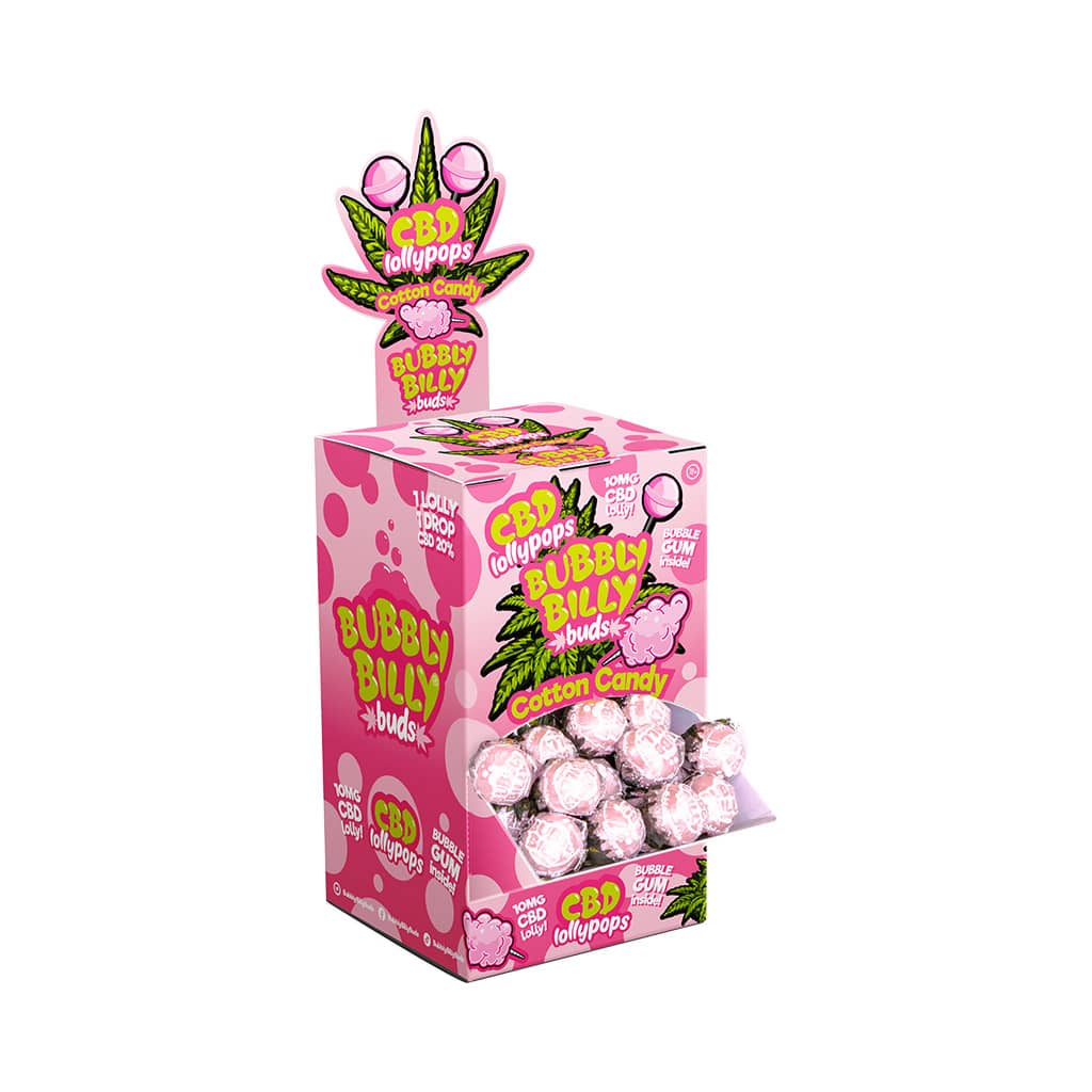 Multitrance Bubbly Billy Buds CBD Lollipops | 100 pcs Display