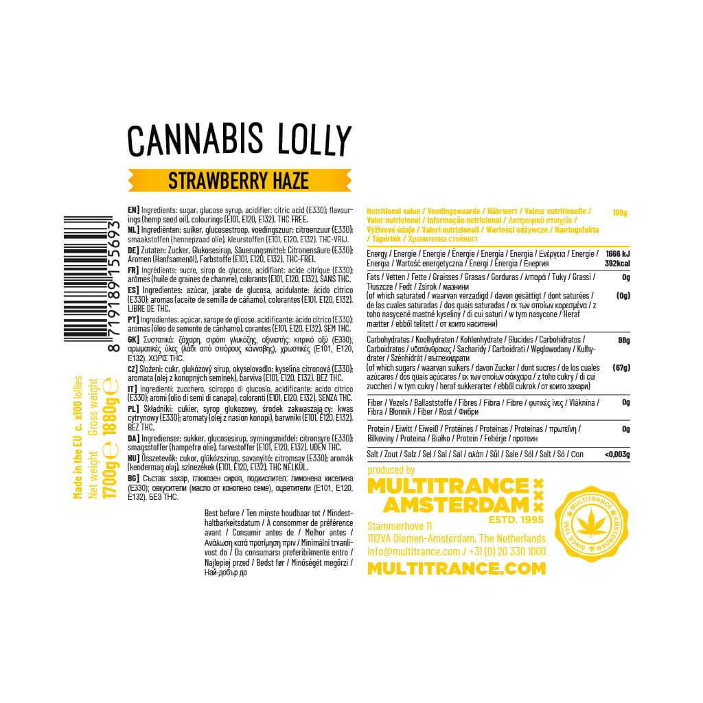 Multitrance Cannabis Lolly | 100 pcs Display