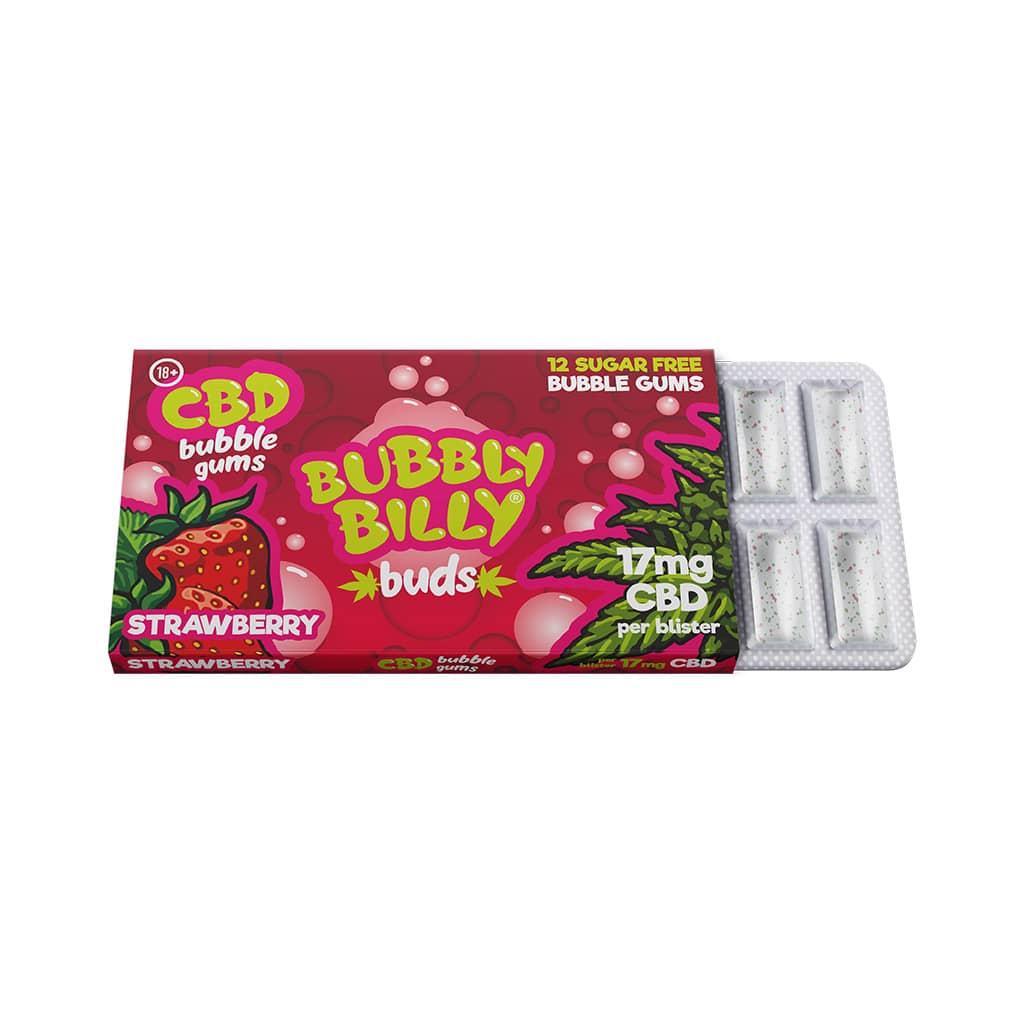 Multitrance Bubbly Billy Buds CBD Chewing Gum 17mg | 24pcs Display