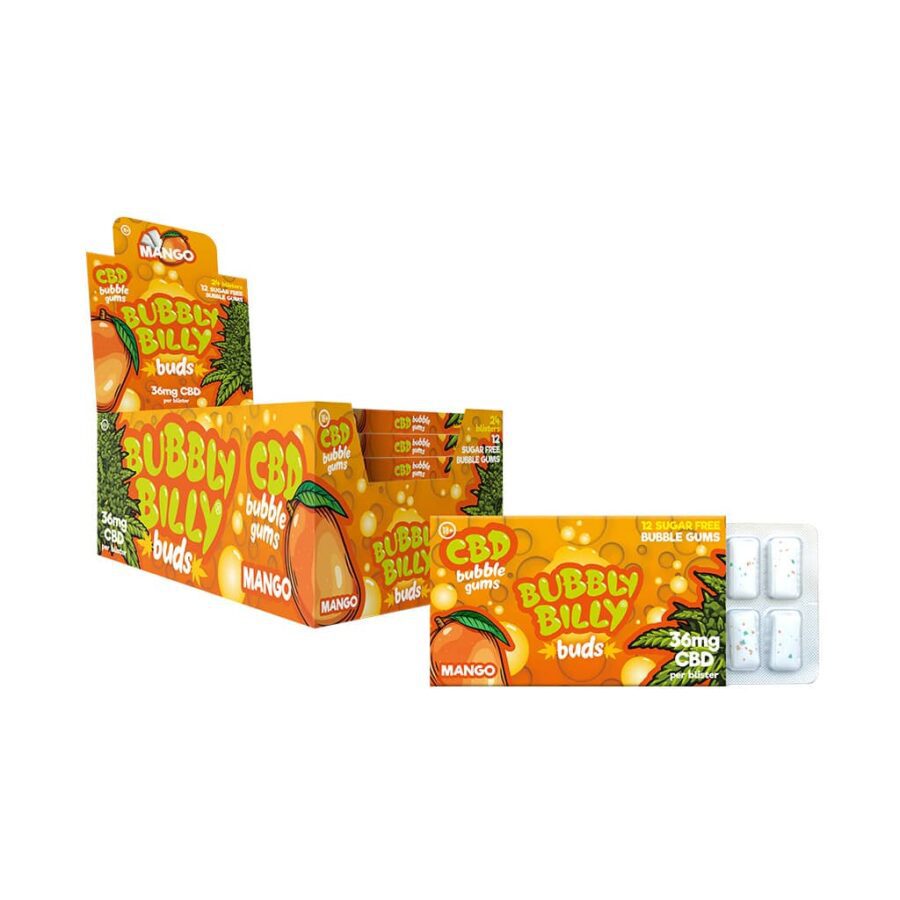 Multitrance Bubbly Billy Buds CBD Chewing Gum 36mg | 24pcs Display