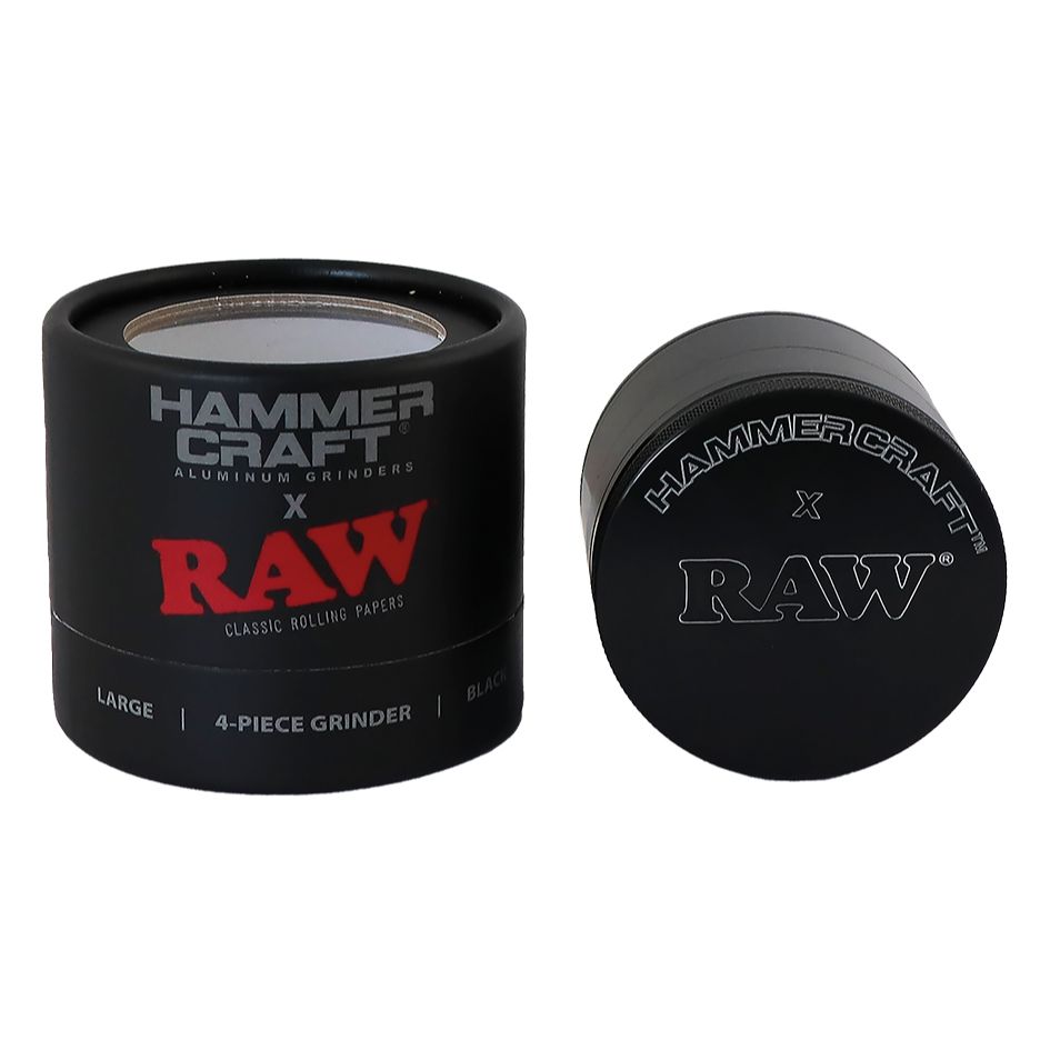 RAW x HAMMERCRAFT Aluminium Grinder | 4 Piece Large