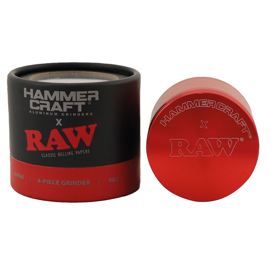 RAW x HAMMERCRAFT Aluminium Grinder | 4 Piece Large