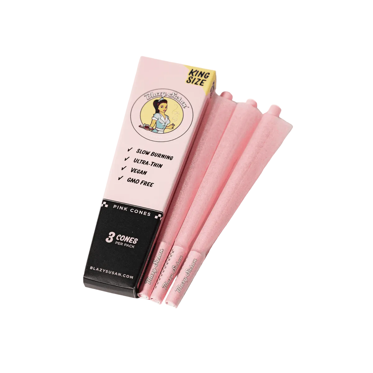 Blazy Susan Paper Cones King Size 3 pk | 21 pcs Display