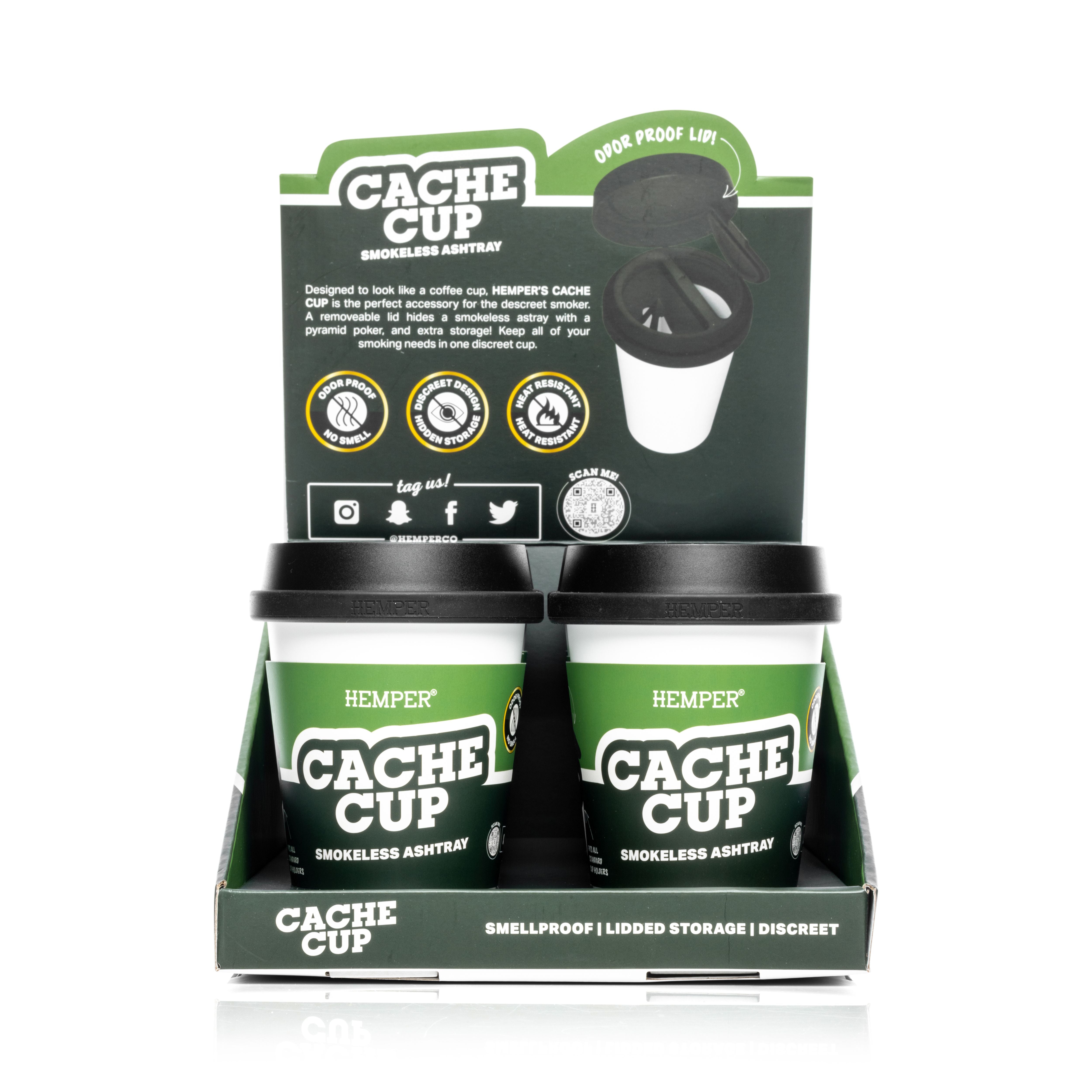 Cache Cup Smokeless Ashtray | 12 pcs Display