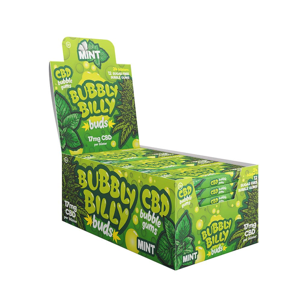Multitrance Bubbly Billy Buds CBD Chewing Gum 17mg | 24pcs Display