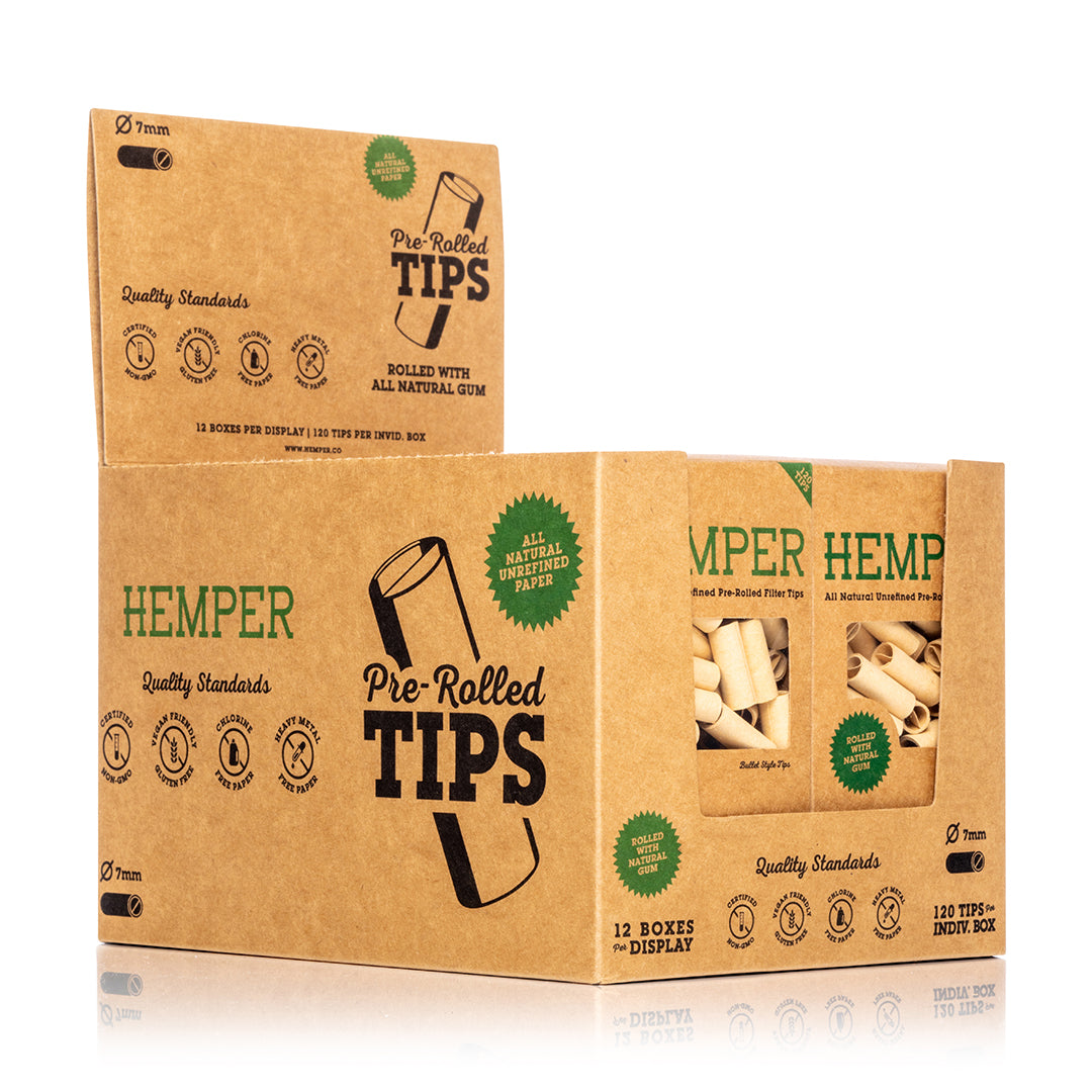 PreRolled Bullet Filter 120 Tips | 12 pcs Display