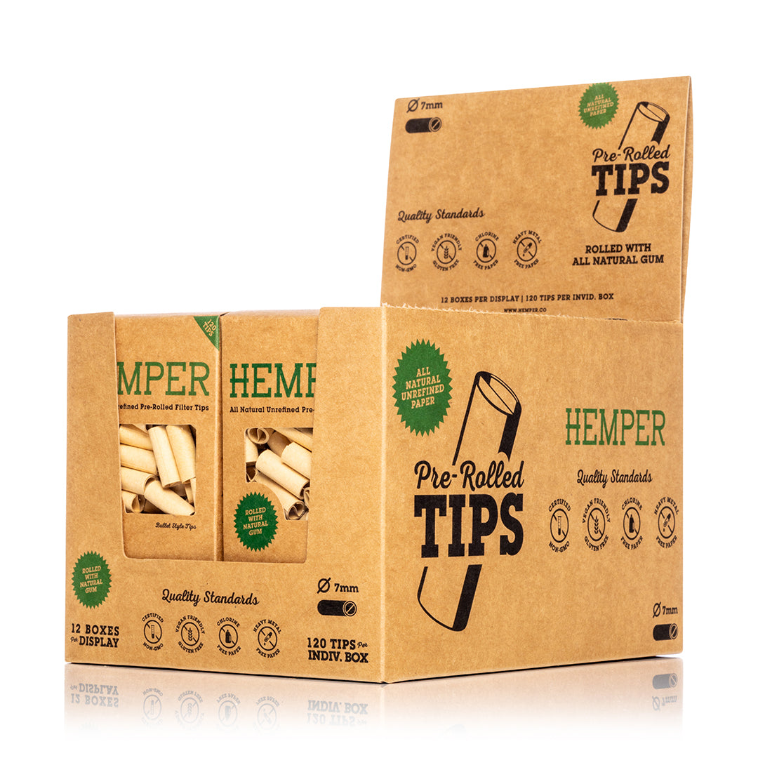 PreRolled Bullet Filter 120 Tips | 12 pcs Display