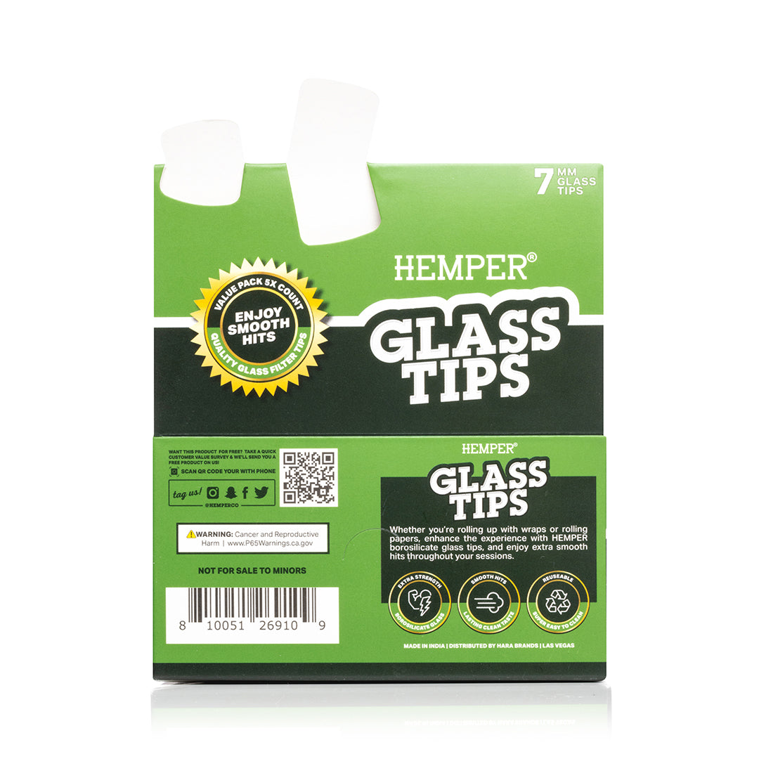 Glass Filter Tips | 10 pcs Display