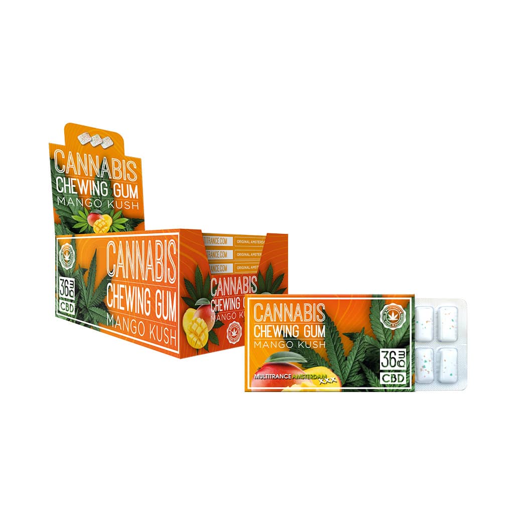 Multitrance Cannabis CBD Chewing Gum 36mg | 24pcs Display
