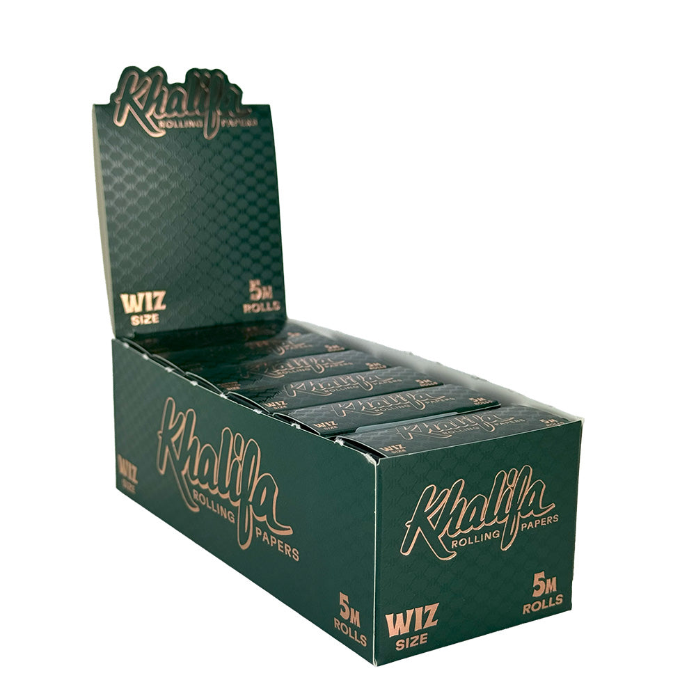 Khalifa Rolling Papers Wiz Size Rolls 5m | 12 pcs Display
