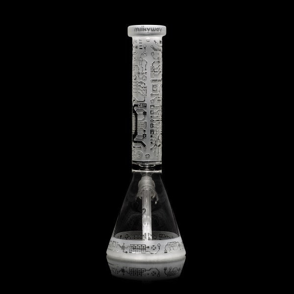 Milkyway Circuitboard Beaker Bong 15" - Clear