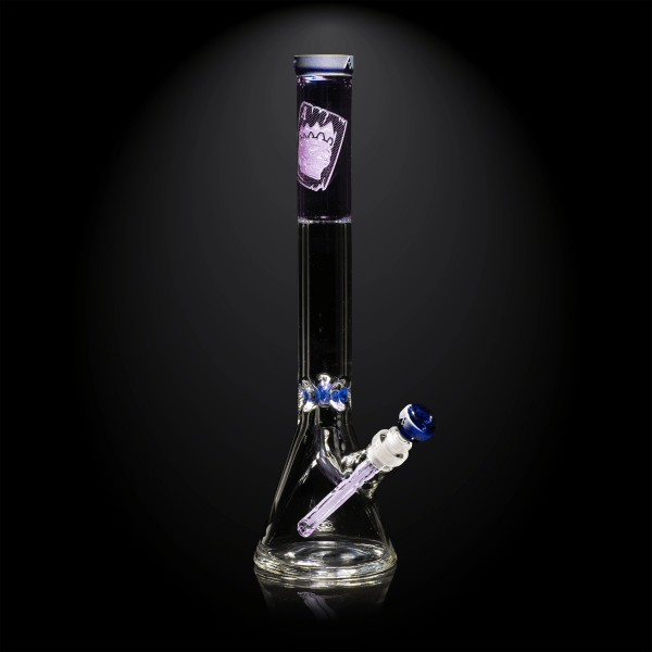 Milkyway Cursed Saint Card Beaker Bong 18″ - Purple