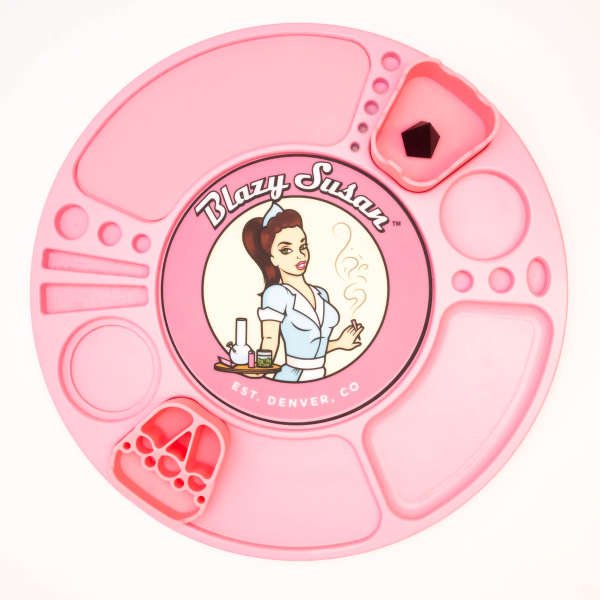 Blazy Susan Spinning Rolling Tray