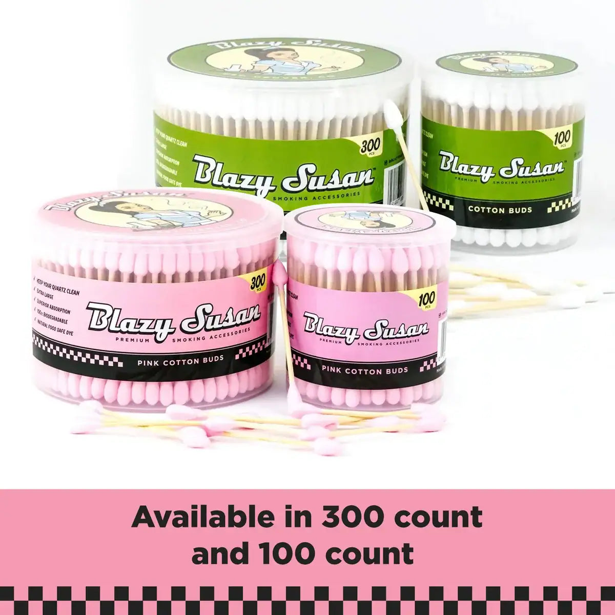 Blazy Susan Cotton Buds 100 pk