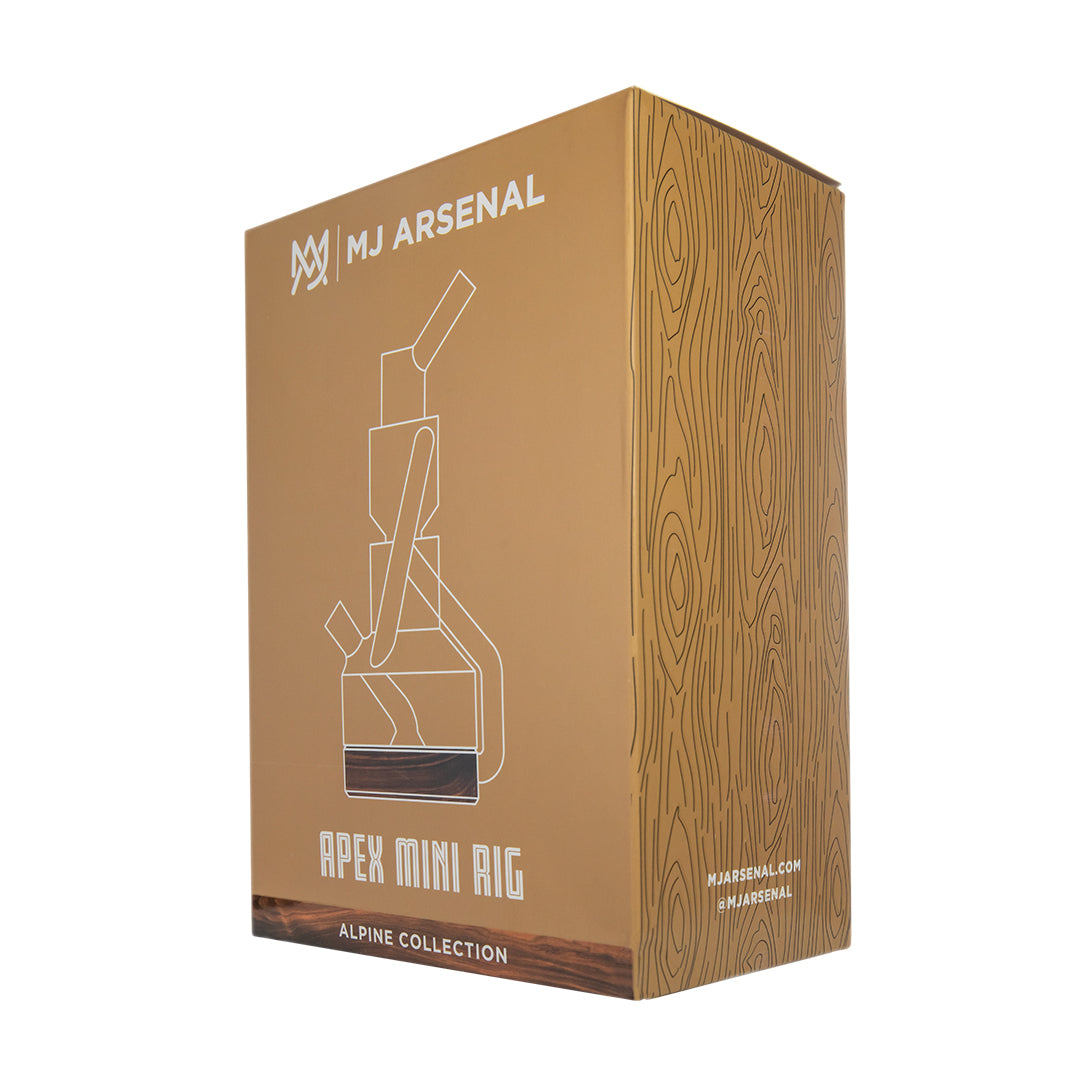 MJ Arsenal Apex Dab Rig (Alpine Series) - Clear/Wood