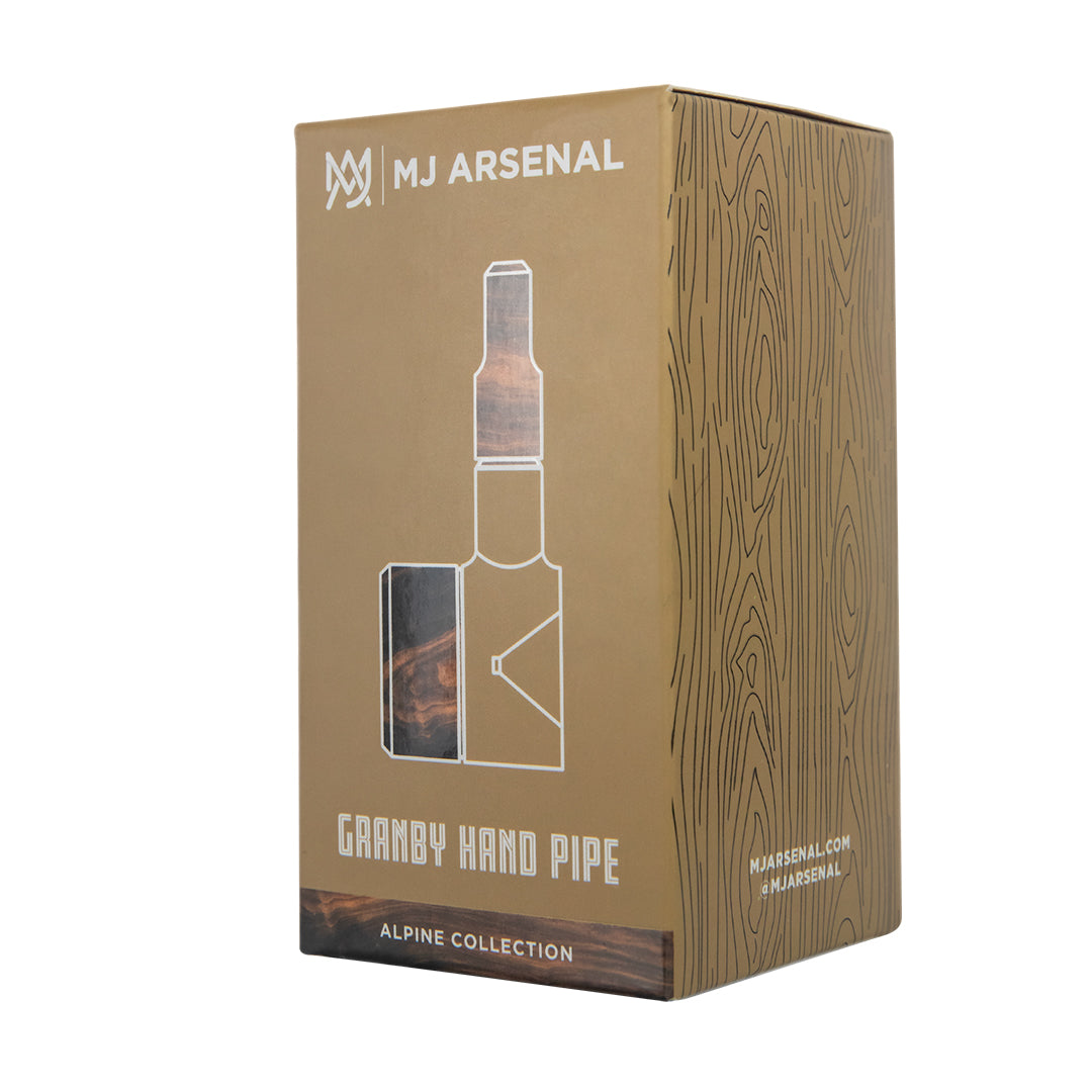 MJ Arsenal Granby Hand Pipe (Alpine Series) - Clear/Wood