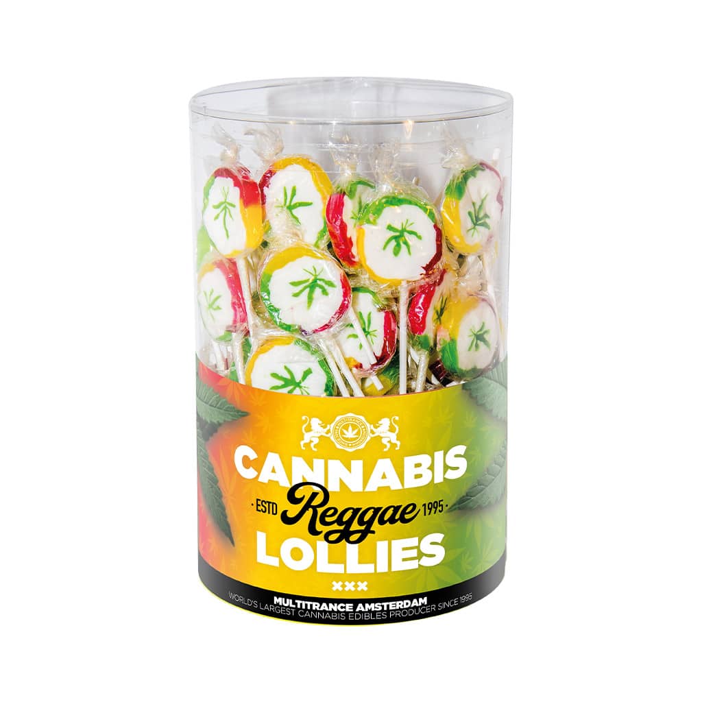 Multitrance Cannabis Reggae Lollies | 100 pcs Display