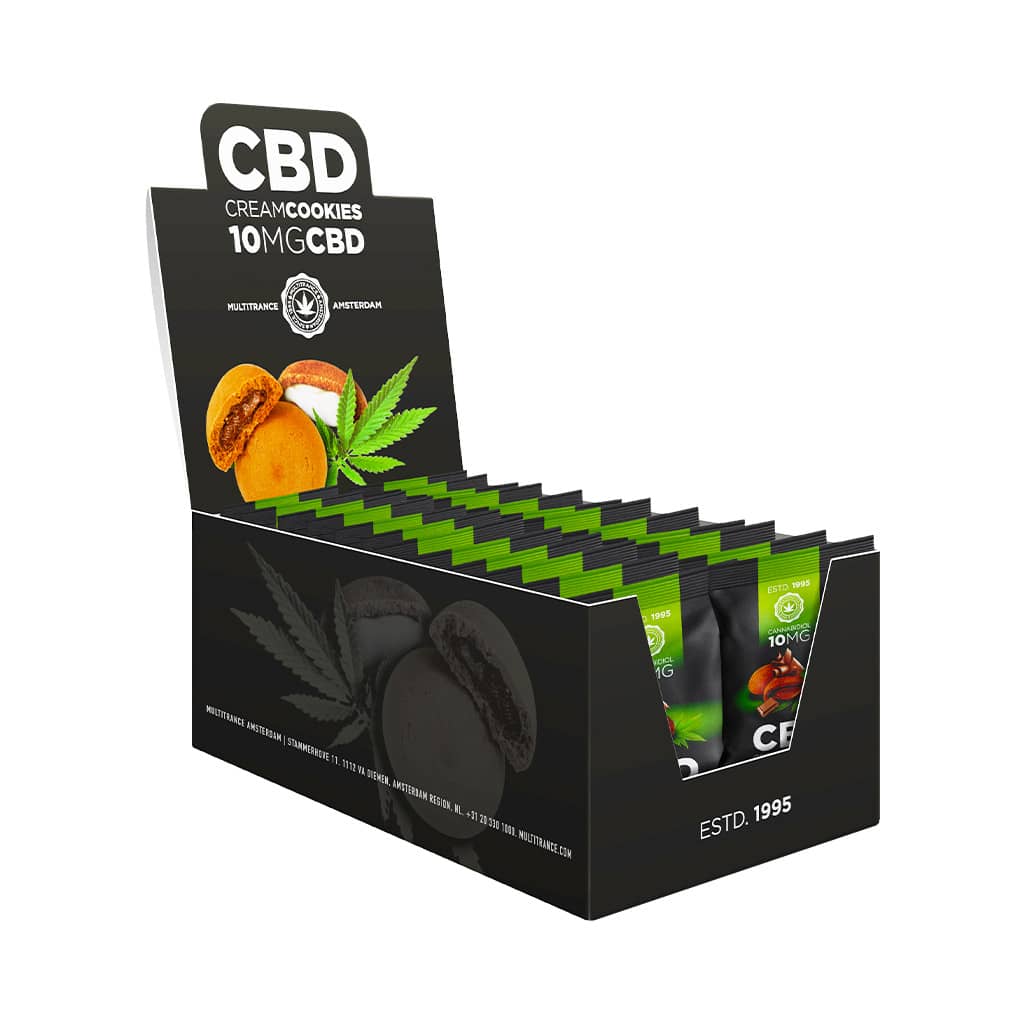Multitrance CBD Cream Cookies 10mg | 24 pcs Display