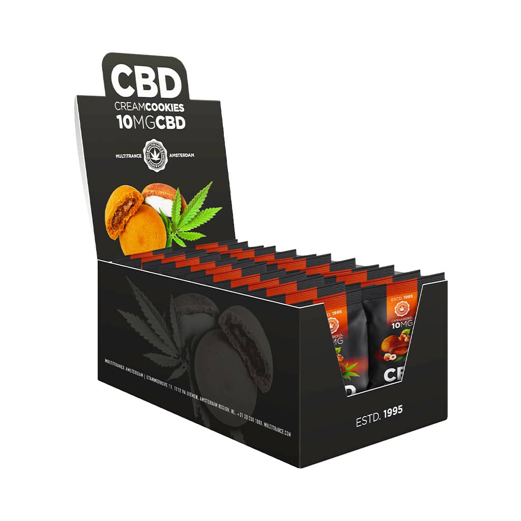 Multitrance CBD Cream Cookies 10mg | 24 pcs Display