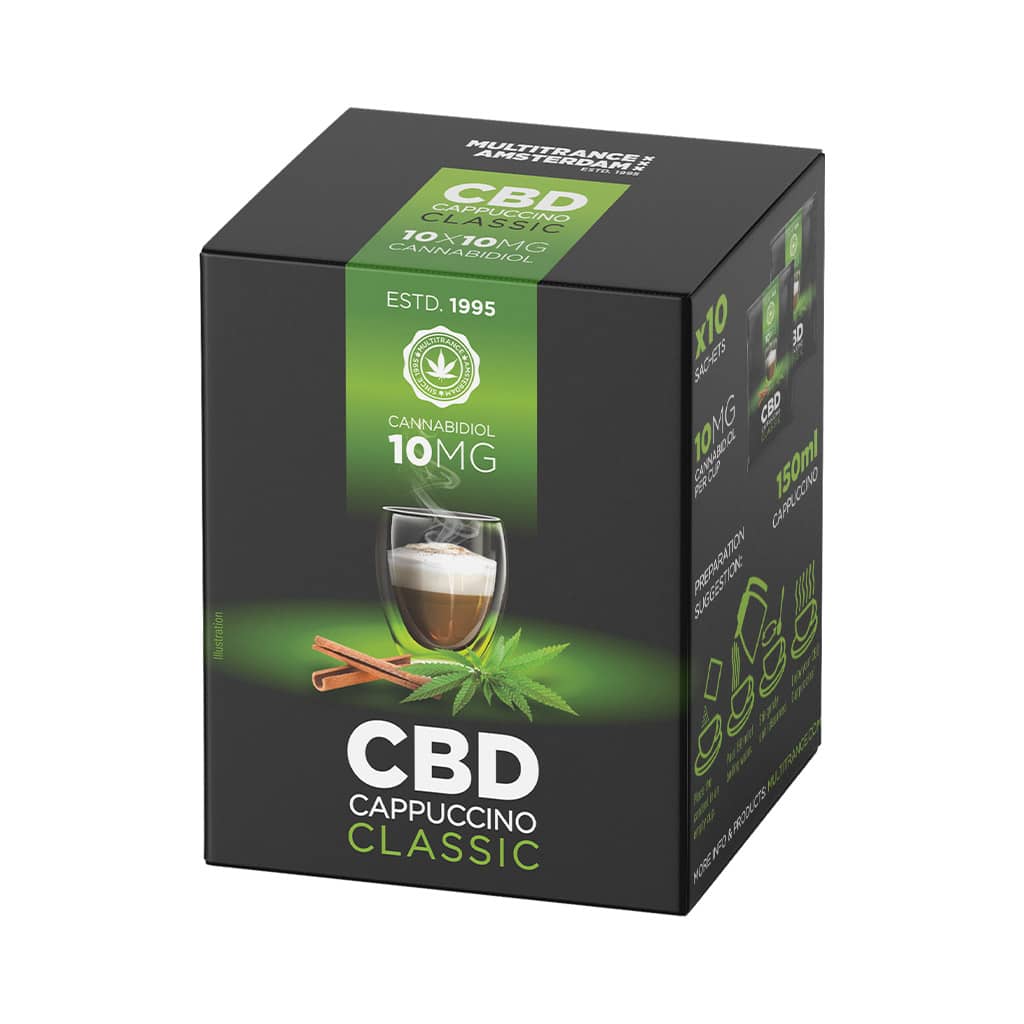 Multitrance CBD Instant Cappuccino 10mg | 10 pcs Box
