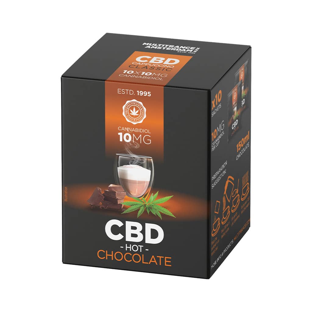 Multitrance CBD Instant Hot Chocolate 10mg | 10 pcs Box