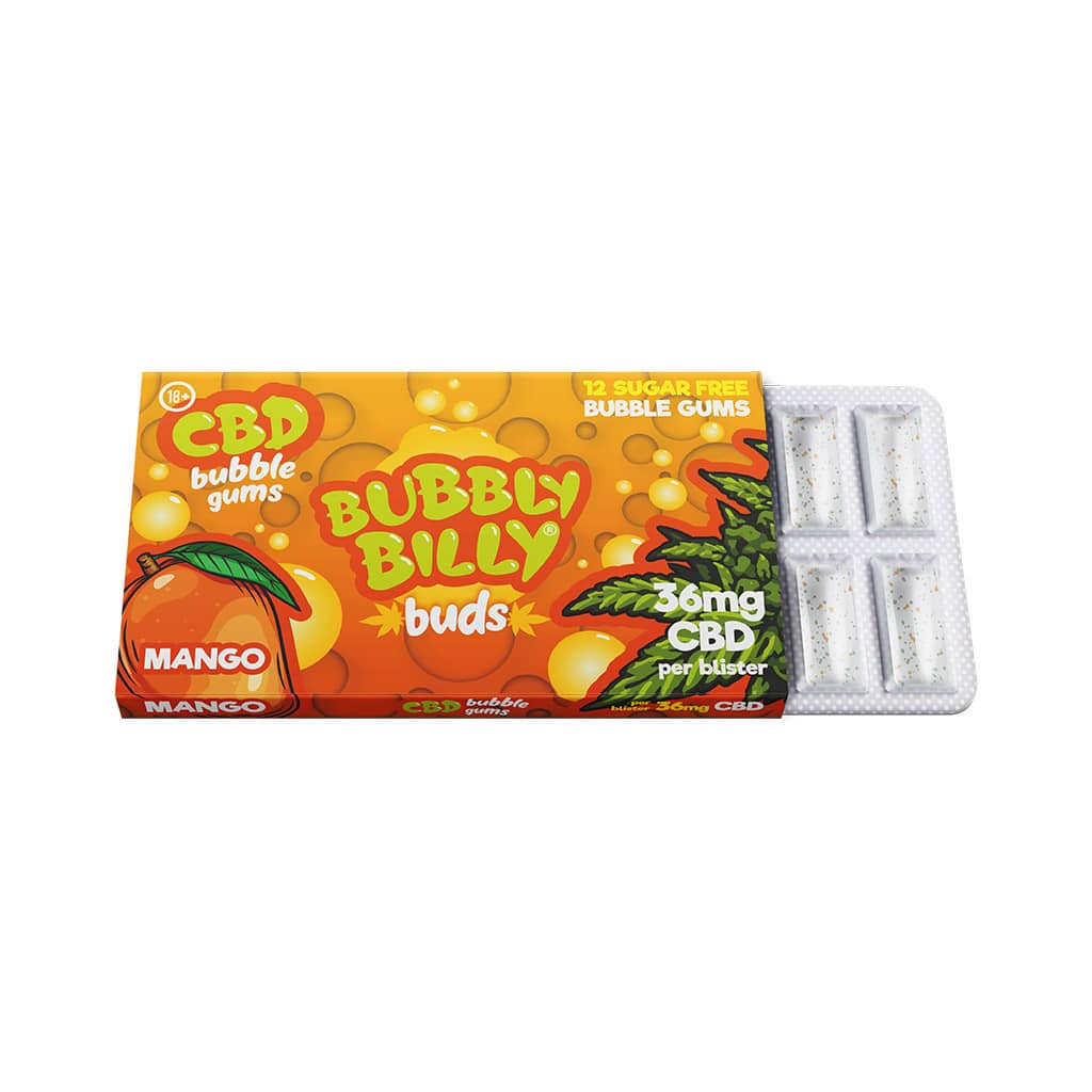 Multitrance Bubbly Billy Buds CBD Chewing Gum 36mg | 24pcs Display