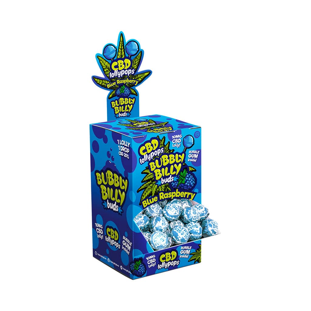 Multitrance Bubbly Billy Buds CBD Lollipops | 100 pcs Display