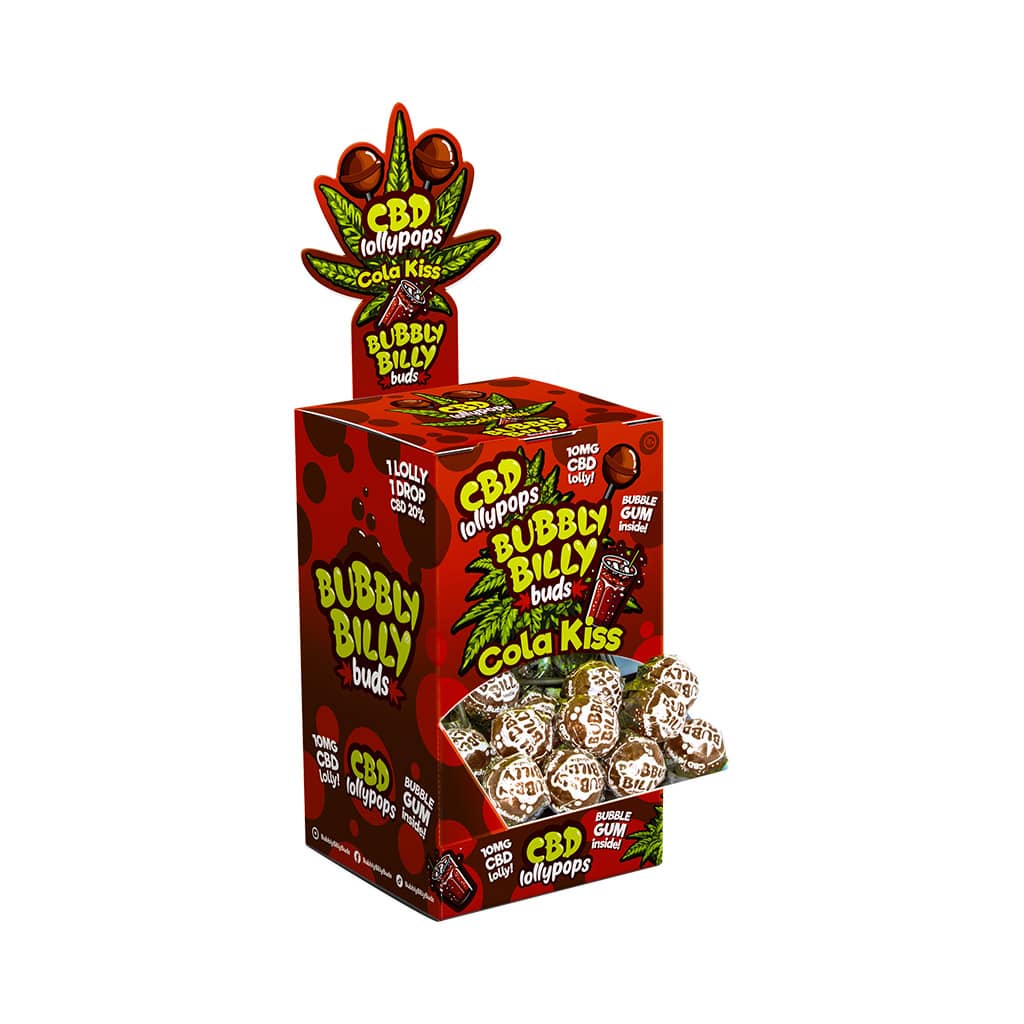 Multitrance Bubbly Billy Buds CBD Lollipops | 100 pcs Display