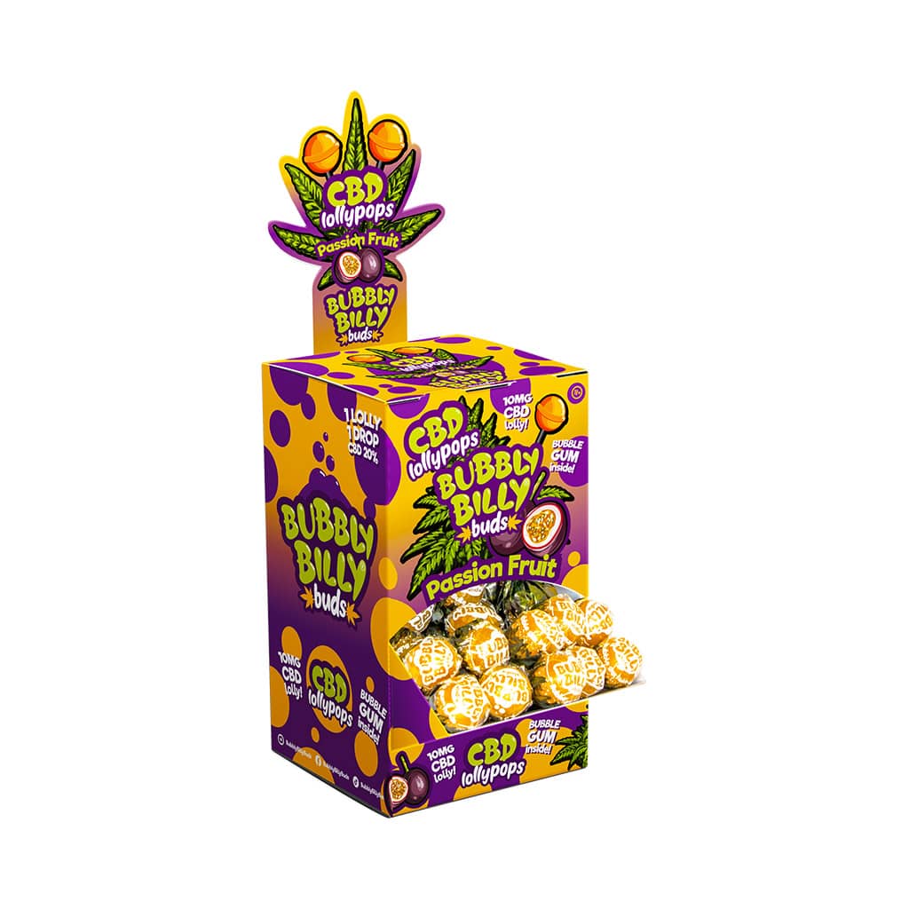 Multitrance Bubbly Billy Buds CBD Lollipops | 100 pcs Display