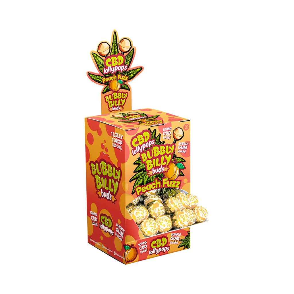 Multitrance Bubbly Billy Buds CBD Lollipops | 100 pcs Display