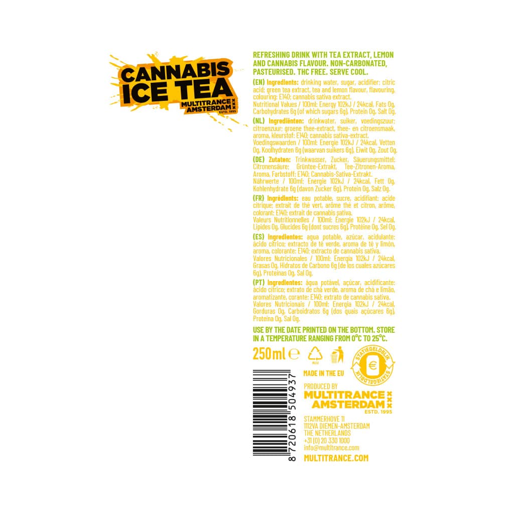 Multitrance Cannabis Ice Tea | 24 pcs Tray