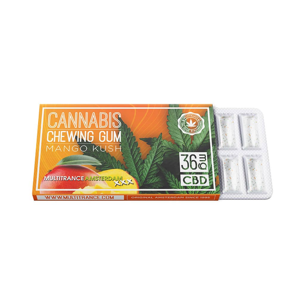 Multitrance Cannabis CBD Chewing Gum 36mg | 24pcs Display