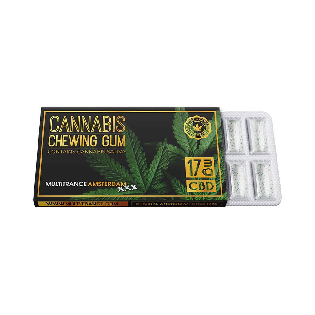 Multitrance Cannabis CBD Chewing Gum 17mg | 24pcs Display