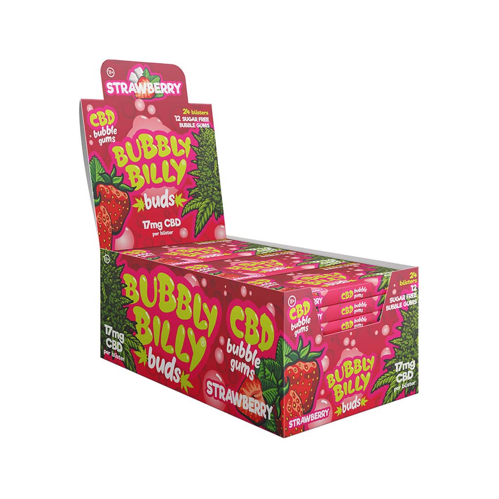 Multitrance Bubbly Billy Buds CBD Chewing Gum 17mg | 24pcs Display