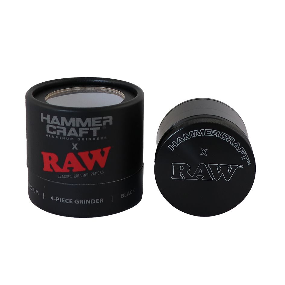 RAW x HAMMERCRAFT Aluminium Grinder | 4 Piece Medium