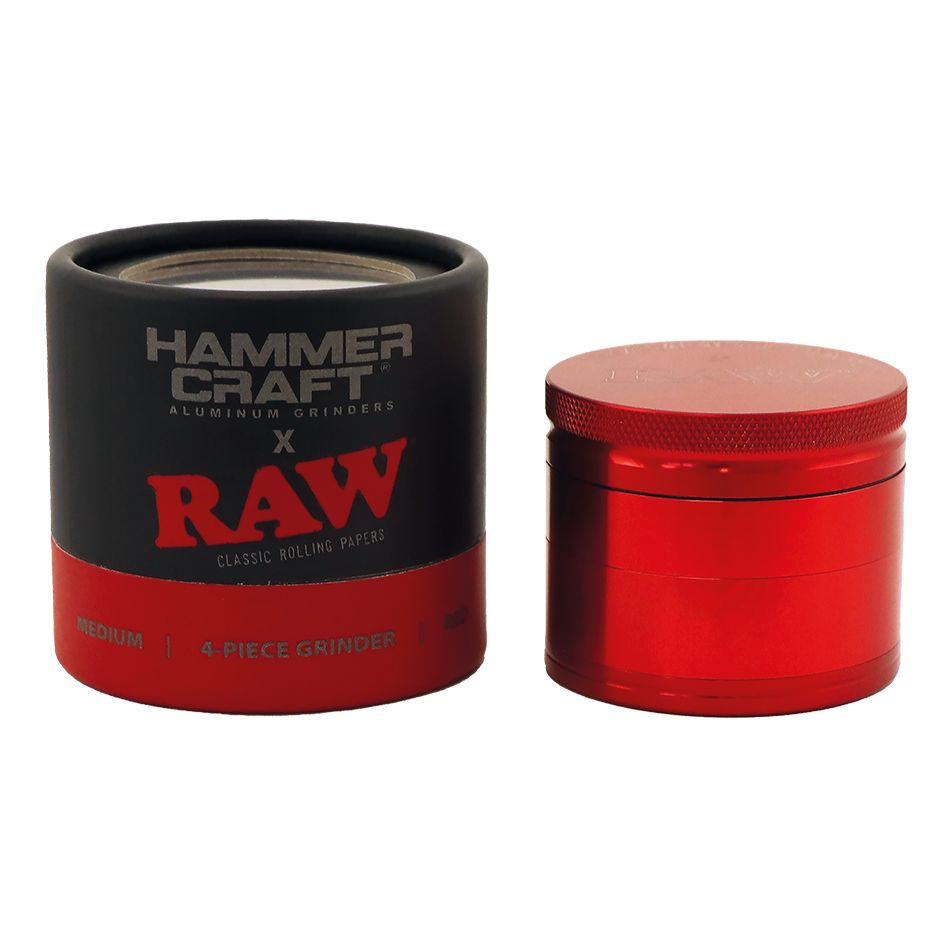 RAW x HAMMERCRAFT Aluminium Grinder | 4 Piece Medium