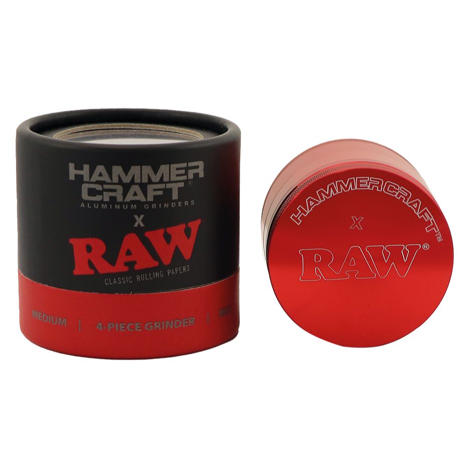 RAW x HAMMERCRAFT Aluminium Grinder | 4 Piece Medium