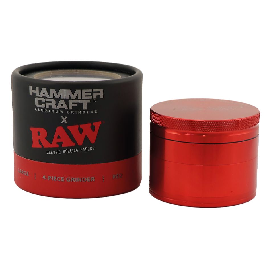 RAW x HAMMERCRAFT Aluminium Grinder | 4 Piece Large