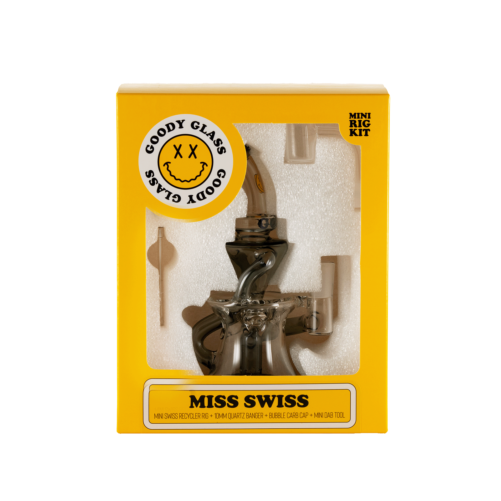 Goody Glass Miss Swiss Mini Dab Rig 4Piece Kit