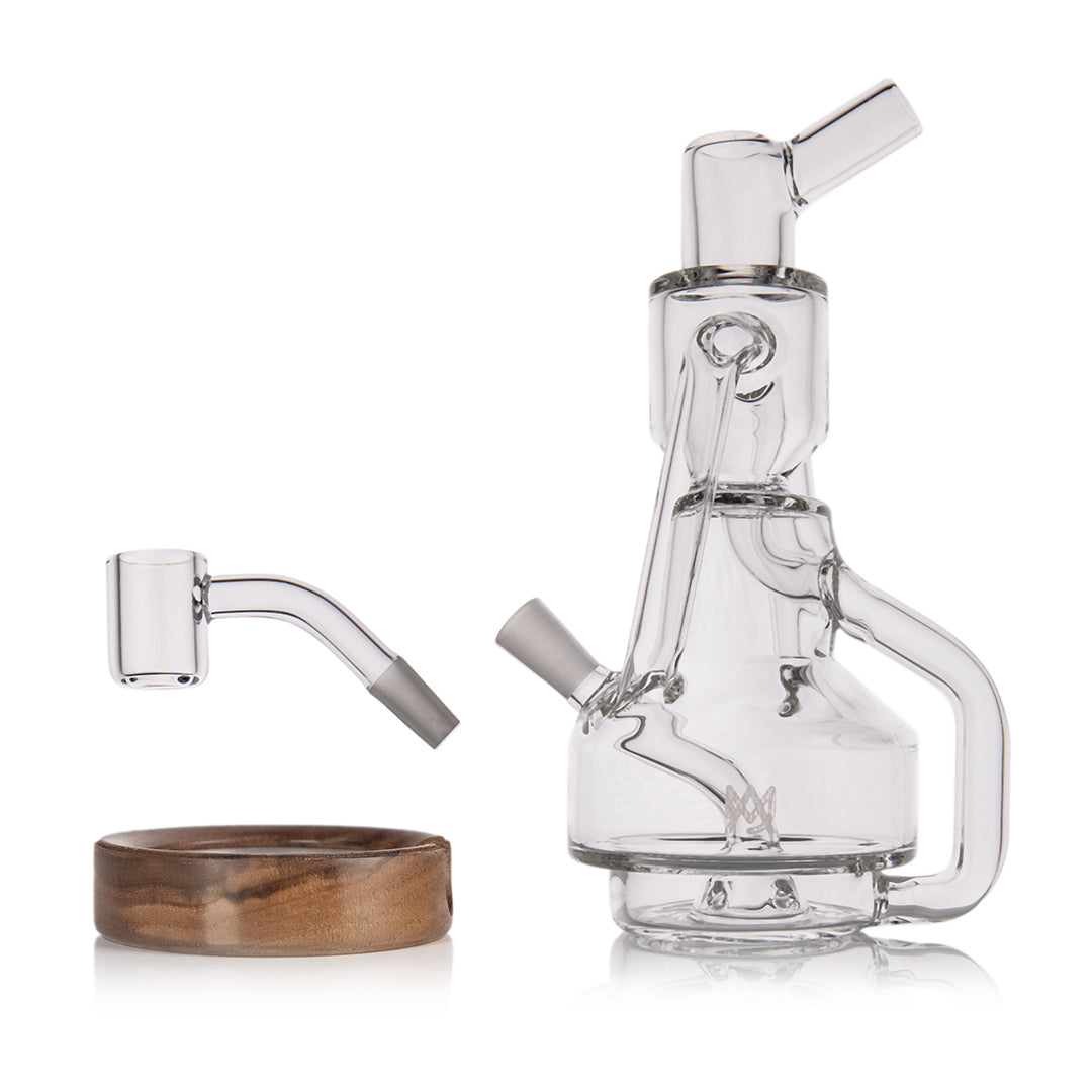 MJ Arsenal Apex Dab Rig (Alpine Series) - Clear/Wood