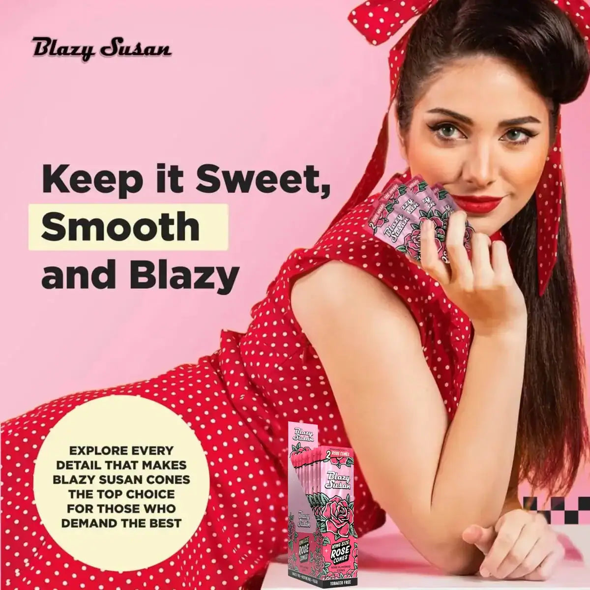 Blazy Susan King Size Cones 2pk | 25 pcs Display