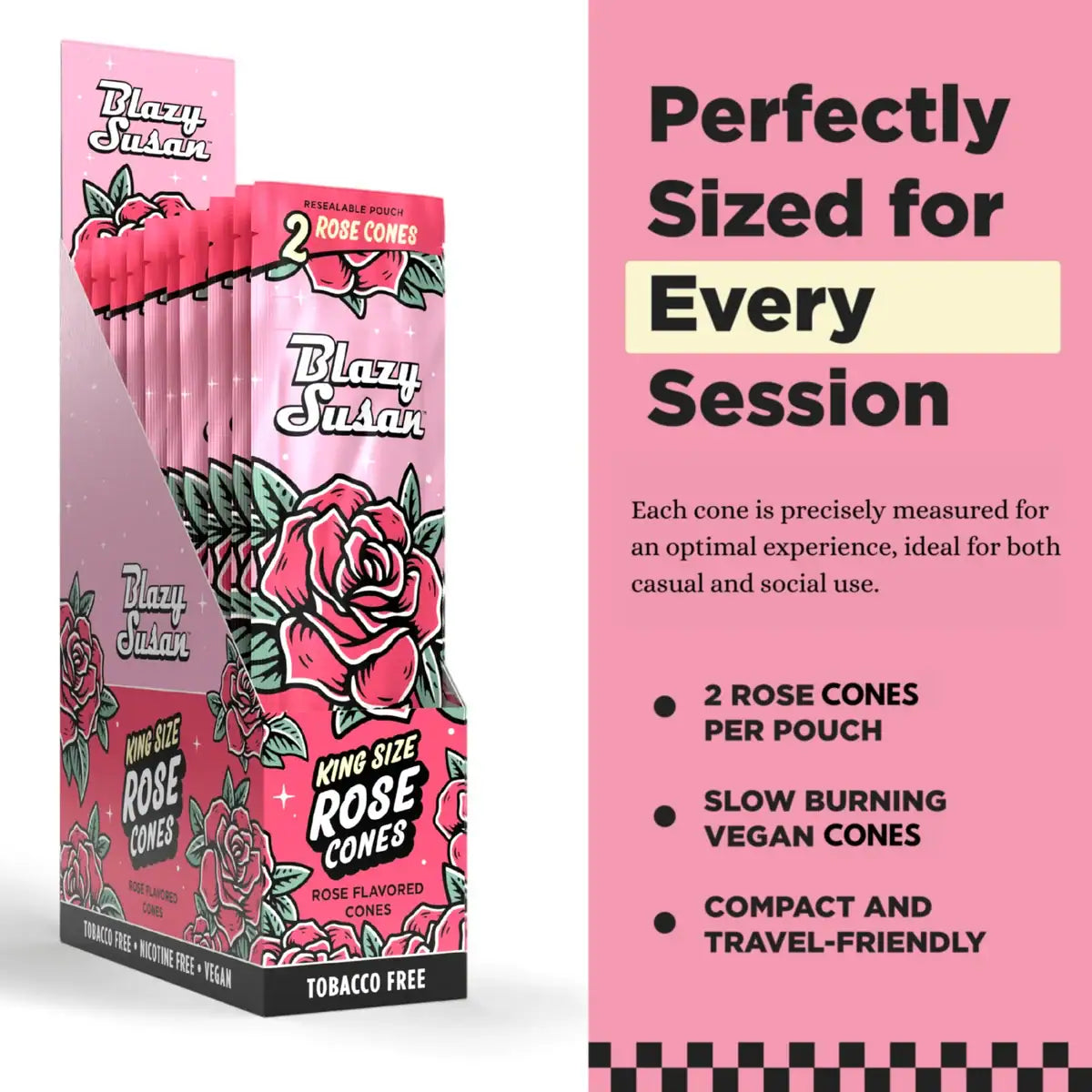 Blazy Susan King Size Cones 2pk | 25 pcs Display