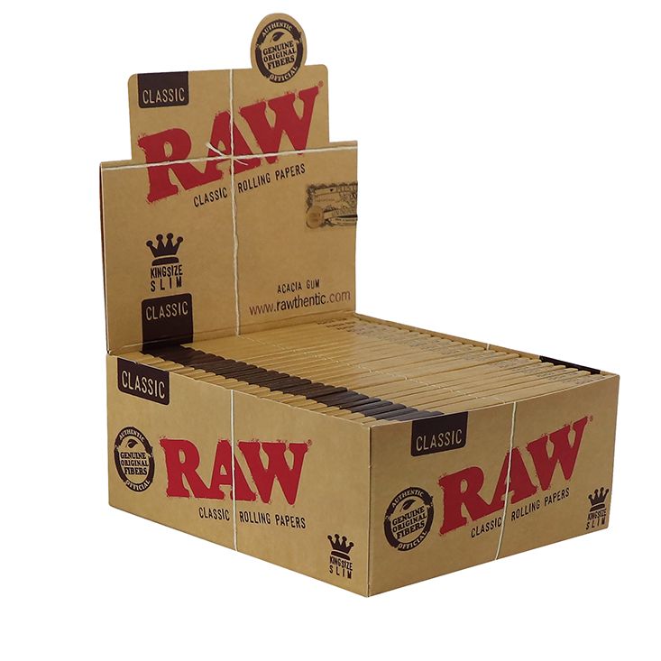 RAW Rolling Papers Classic King Size Slim | 50 pcs Display