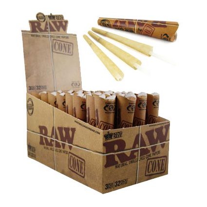 RAW Cones King Size 3pk | 32 pcs Display